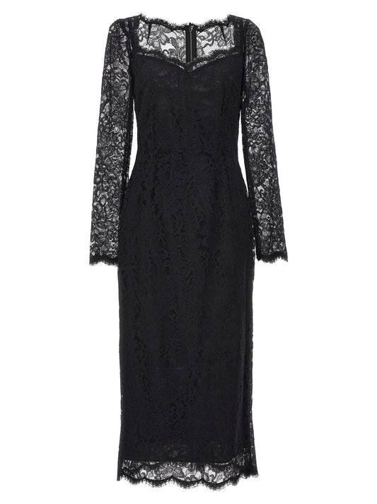 Dolce & Gabbana Black Polyamide Casual Dress