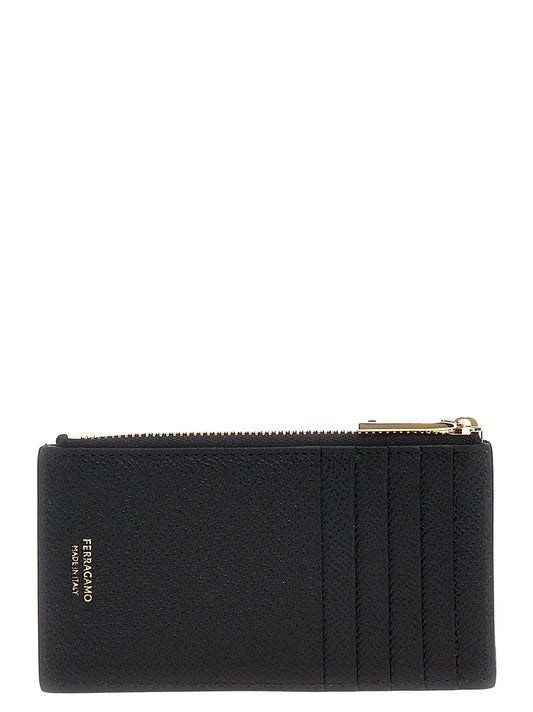 Ferragamo Black Calfskin Cardholder