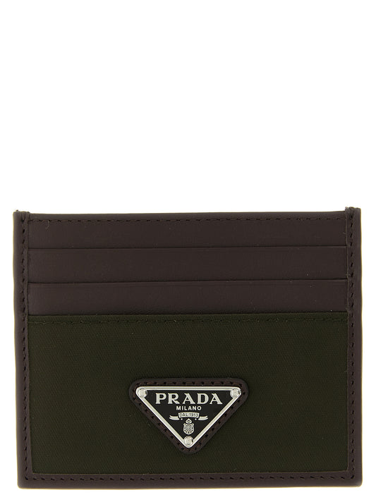 Prada Bicolor Recycled Polyamide Cardholder