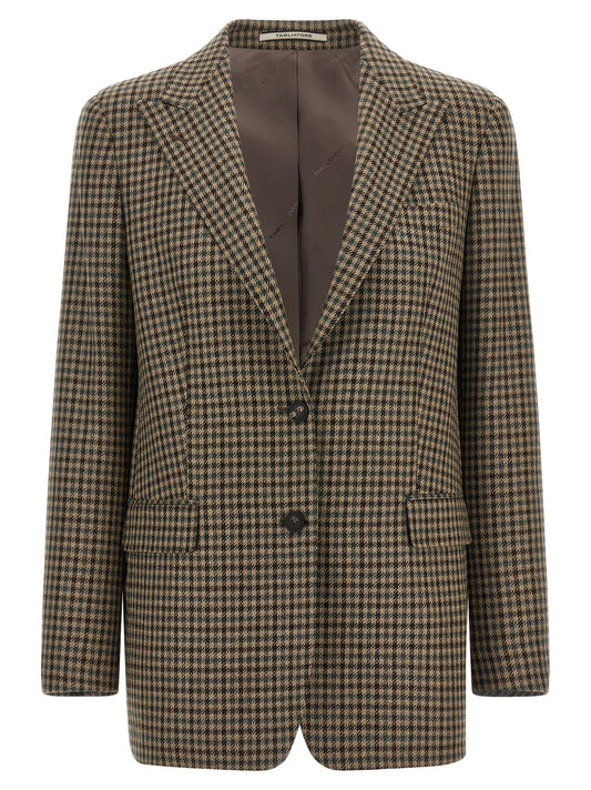 Tagliatore Brown Virgin Wool Blazer