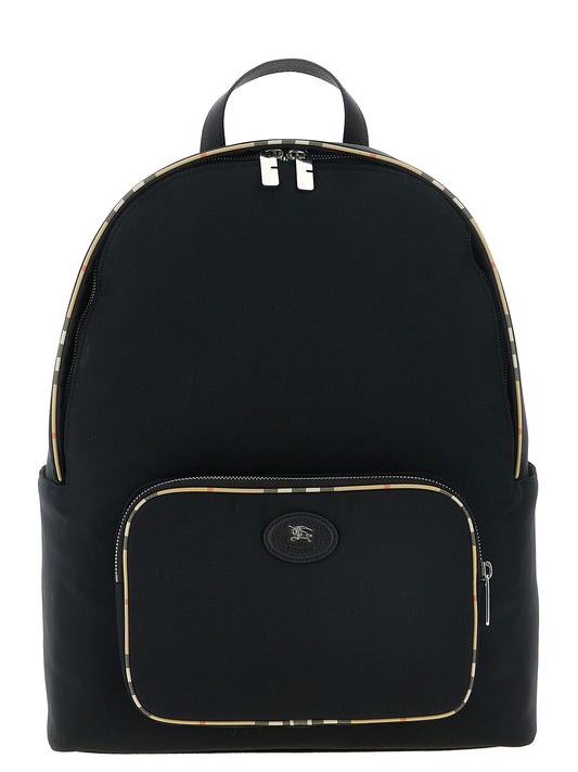 Burberry Black Polyester Backpack