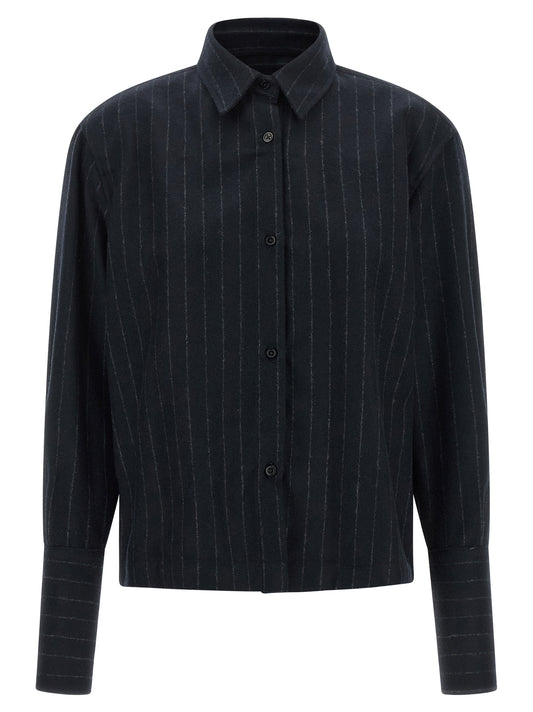 THELATEST Blue Polyamide Blouse