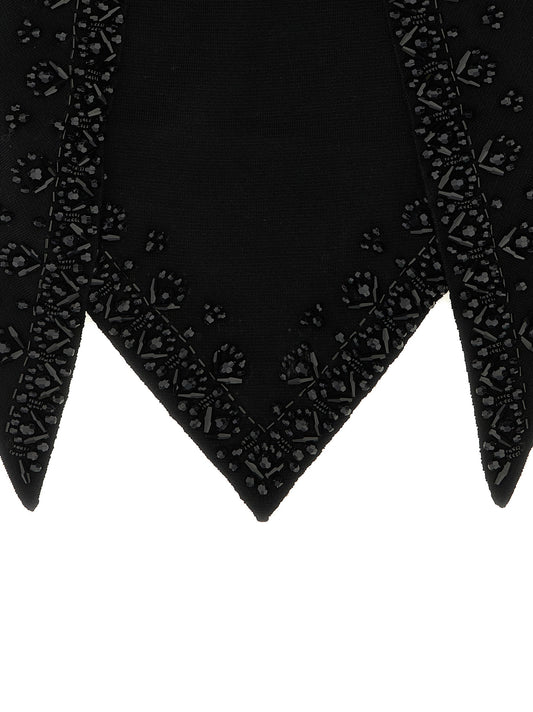 P.A.R.O.S.H. Black Wool Foulard