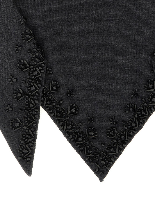 P.A.R.O.S.H. Gray Wool Scarf