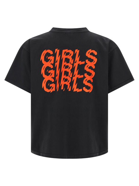 SECOND/LAYER Black Cotton T-Shirt