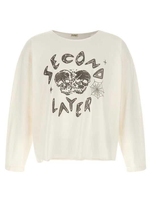 SECOND/LAYER White Cotton T-Shirt