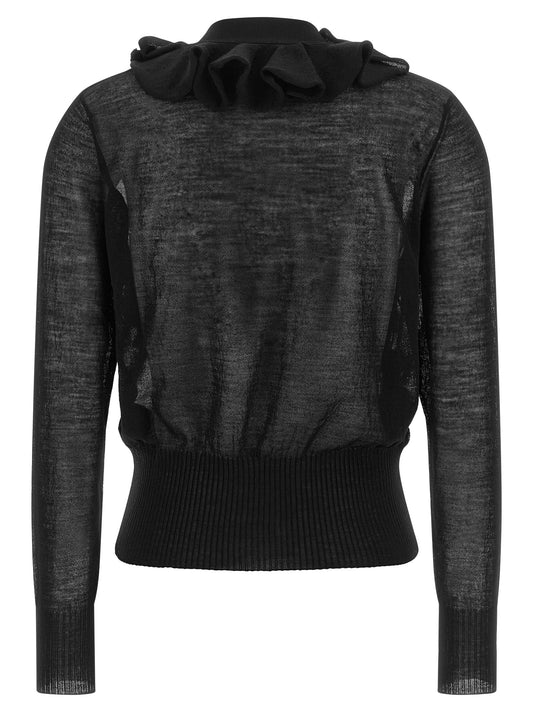 NUDE Black Wool Cardigan