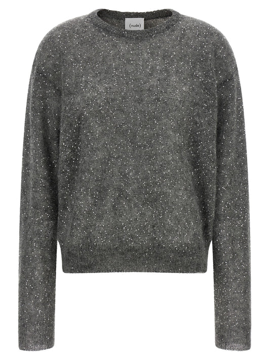 NUDE Gray Wool Cardigan