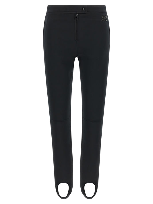 Courrèges Black Polyester Casual Pants