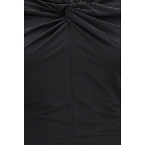 Nissa Black Polyester Bodysuit