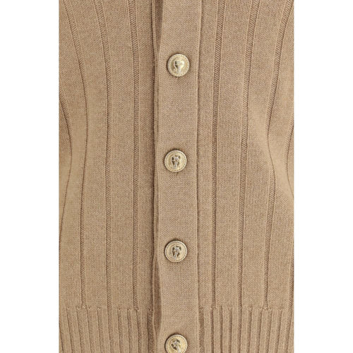 Brunello Cucinelli Beige Cashmere Cardigan