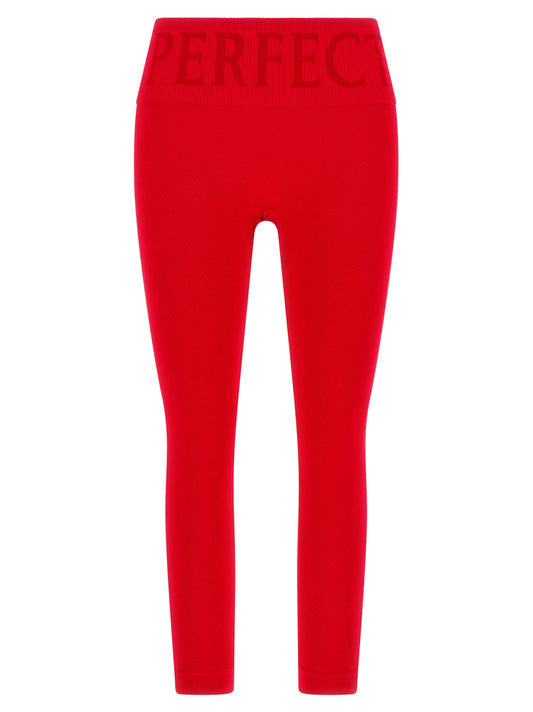PERFECT MOMENT Red Modal Leggings