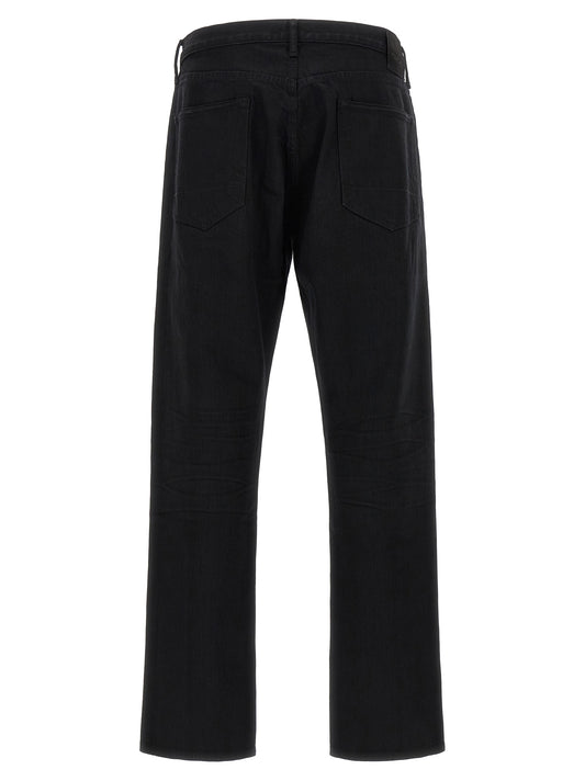 Tom Ford Black Cotton Straight-Leg Jeans