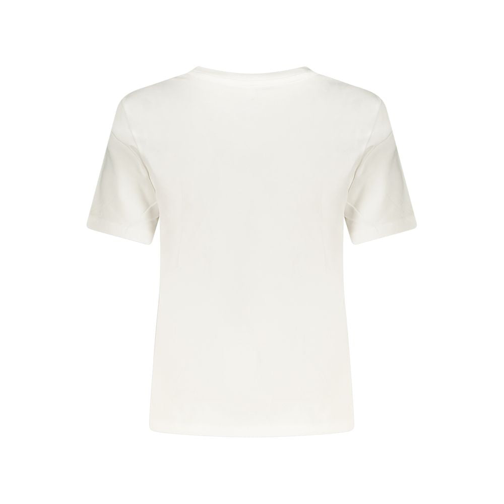 Converse White Cotton Women's T-Shirt