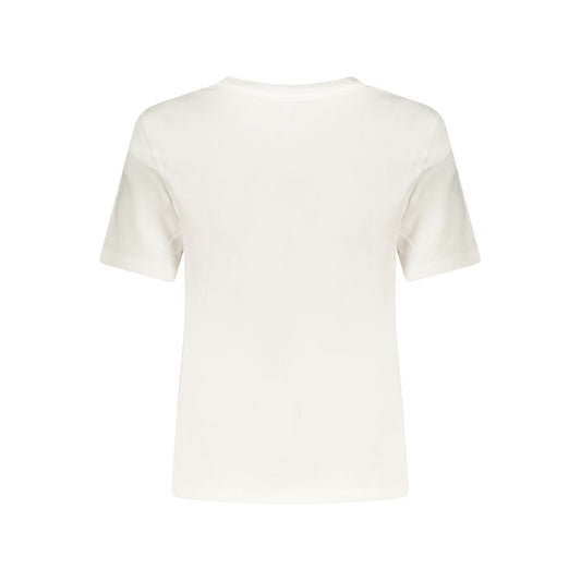 Converse White Cotton Women's T-Shirt