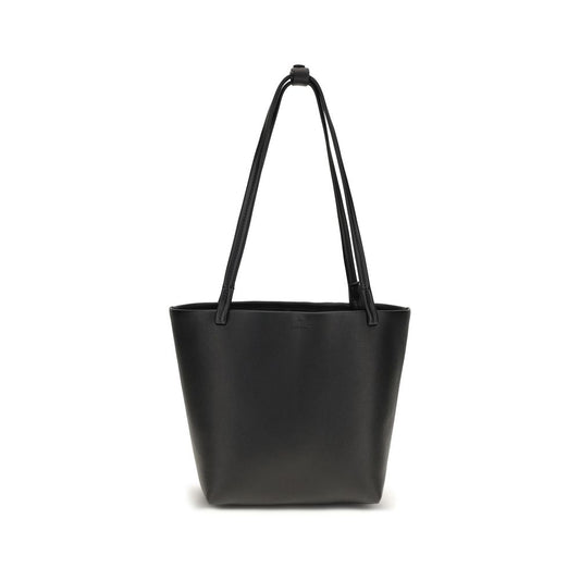 The Row Black Calf Leather Bos Taurus Shoulder Bag