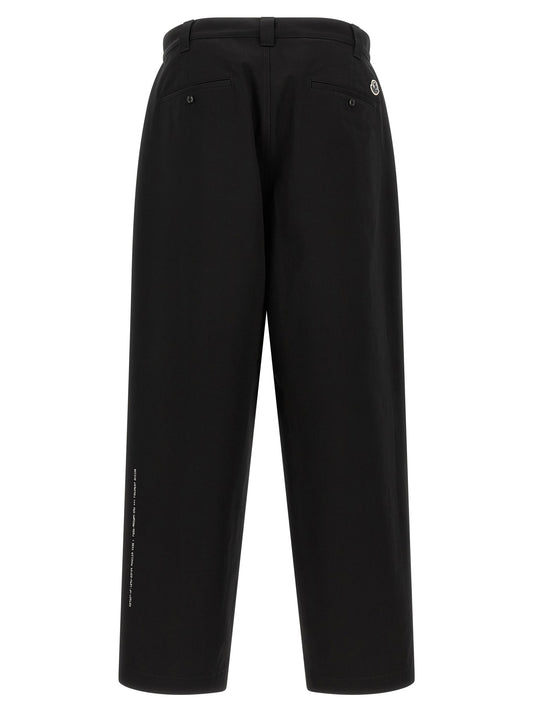 MONCLER GENIUS Black Cotton Casual Pants