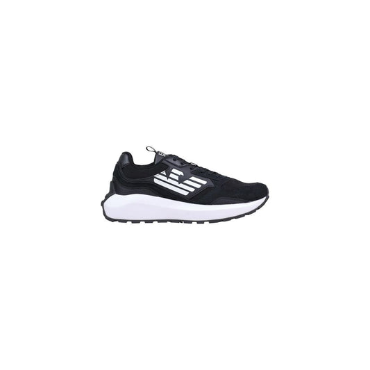EA7 Emporio Armani Black And White Polyethylene Athletic Sneakers