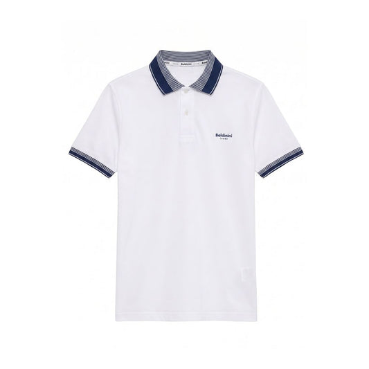 Baldinini Trend White Cotton Men Polo-Shirt