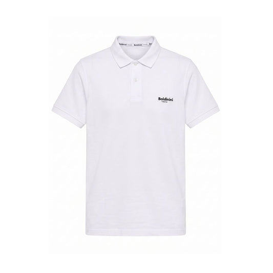 Baldinini Trend White Cotton Men Polo