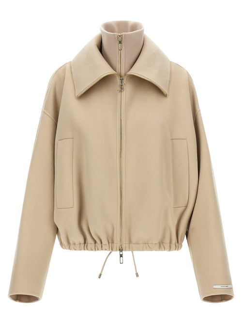 Sportmax Beige Wool Bomber