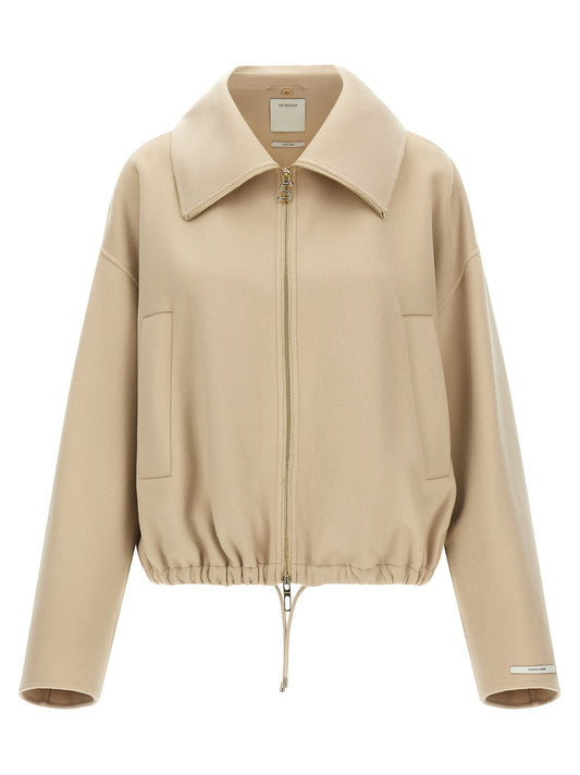 Sportmax Beige Wool Bomber