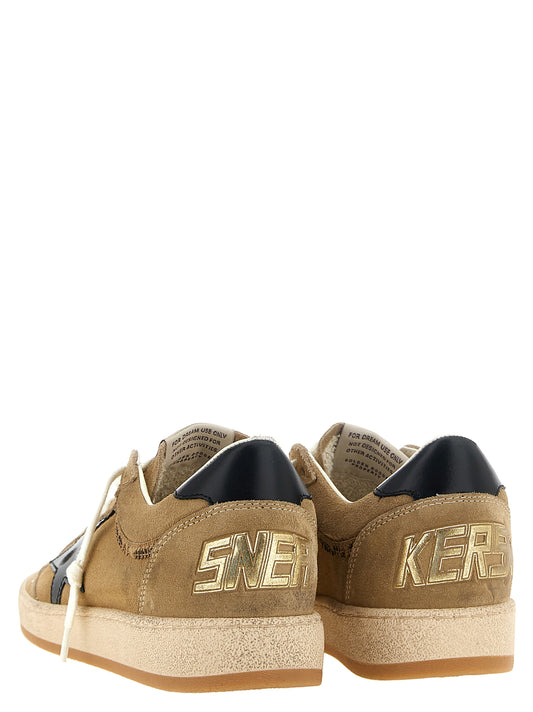 Golden Goose Beige Cowhide Low Top Sneakers