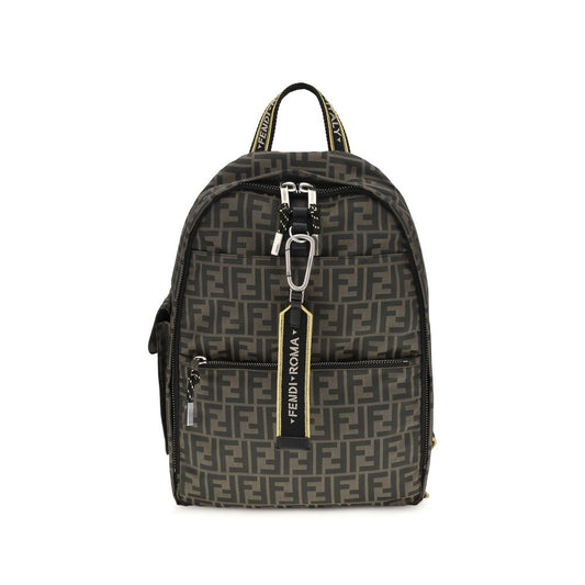 Fendi Brown Polyester Backpack