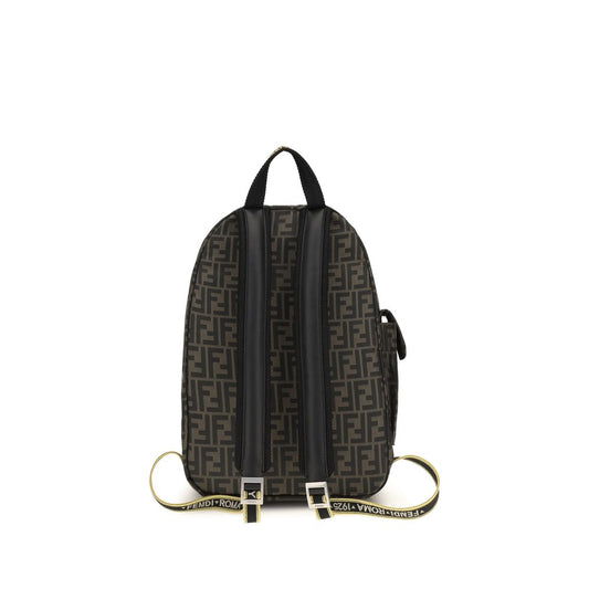 Fendi Brown Polyester Backpack