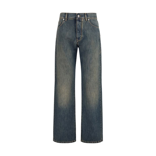 Fendi Blue Cotton Jeans Denim