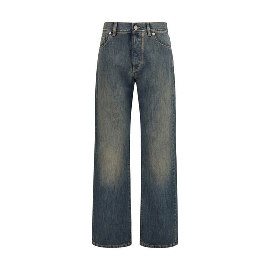 Fendi Blue Cotton Jeans Denim