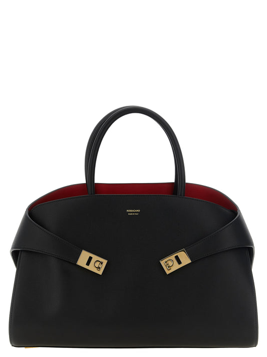 Ferragamo Black Calfskin Handbag