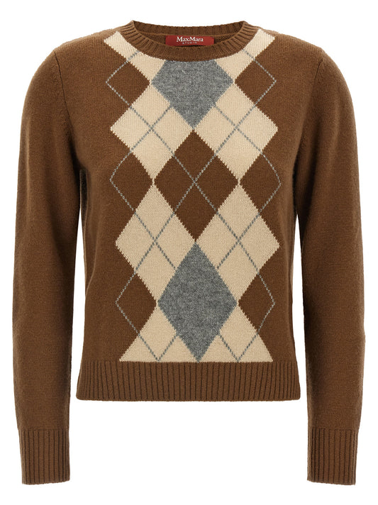 Max Mara Brown Wool Cardigan