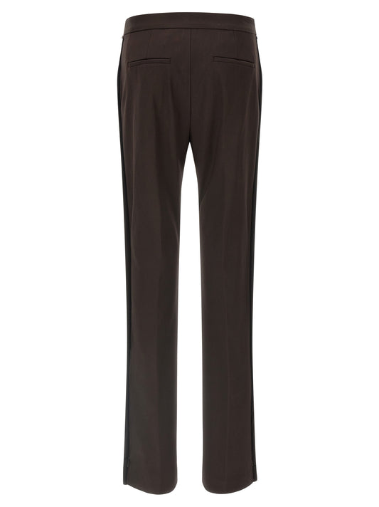 Sportmax Brown Virgin Wool Dress Pants