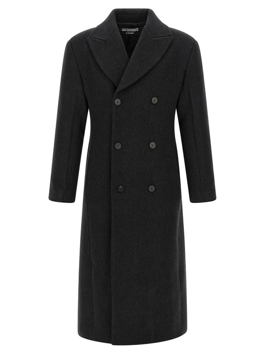 Jacquemus Gray Virgin Wool Coat