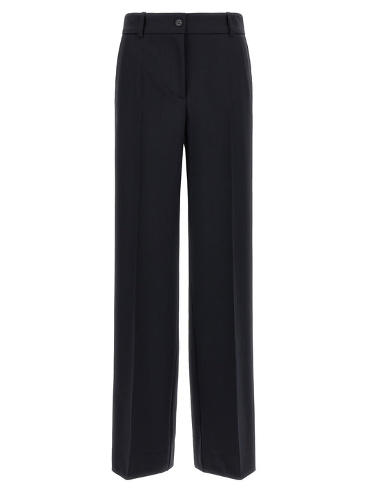 P.A.R.O.S.H. Black Virgin Wool Flared Pants