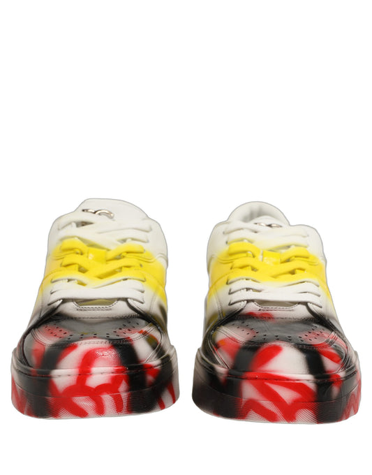 Dolce & Gabbana Multicolor New Roma Paint Sneakers Men Shoes