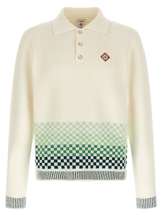 Casablanca Bicolor Cotton Polo Shirt