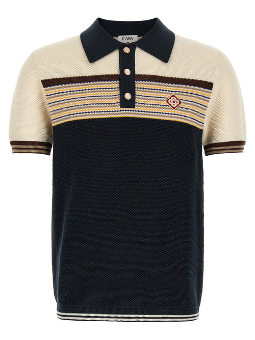 Casablanca Multicolor Cotton Polo Shirt