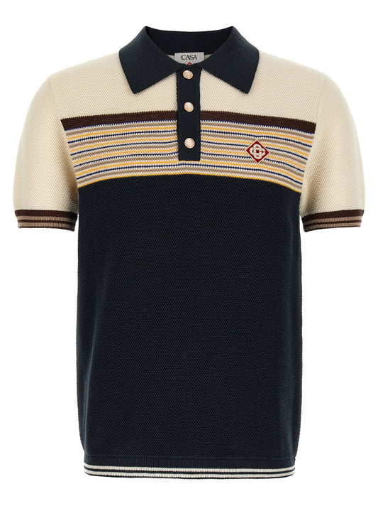 Casablanca Multicolor Cotton Polo Shirt