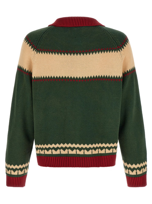 FOUND Bicolor Cotton Cardigan