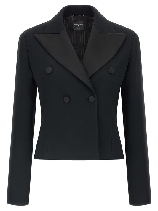 Ermanno Scervino Black Viscose Blazer