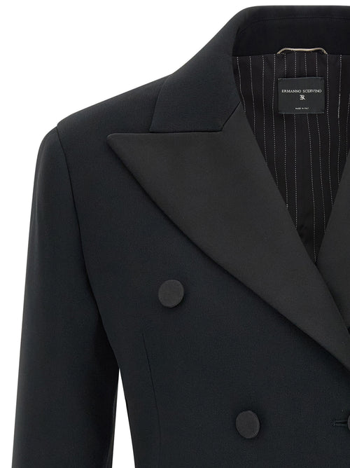 Ermanno Scervino Black Viscose Blazer