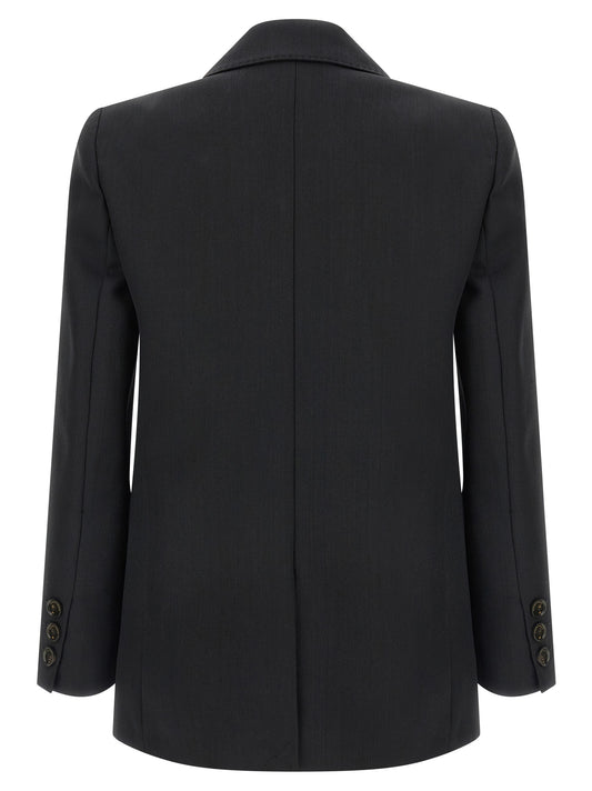 Elisabetta Franchi Black Virgin Wool Blazer