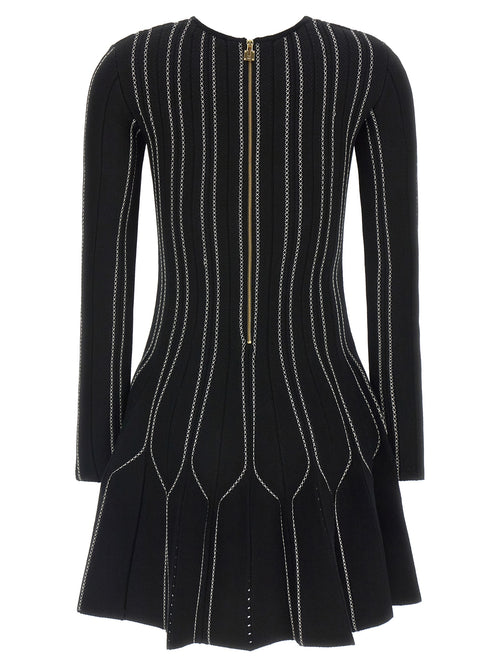 Elisabetta Franchi Black Viscose Short Dress