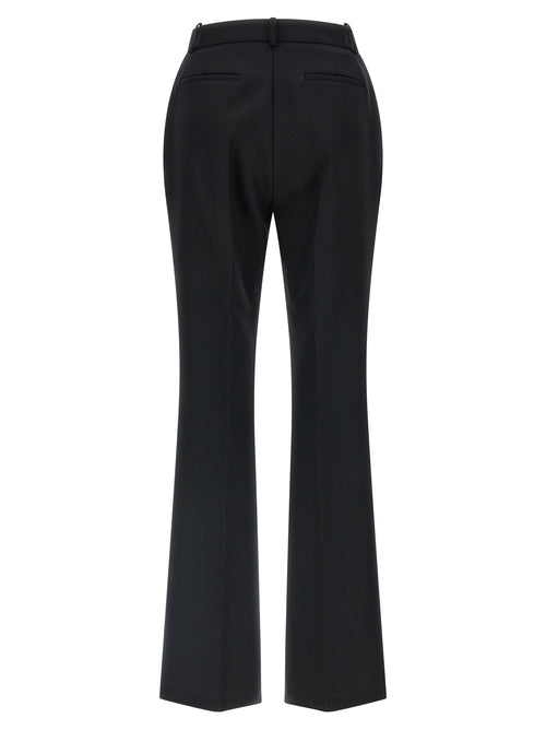 Elisabetta Franchi Black Virgin Wool Flared Pants