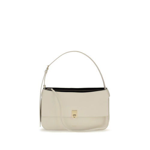 Ferragamo Beige Calf Leather Shoulder Bag