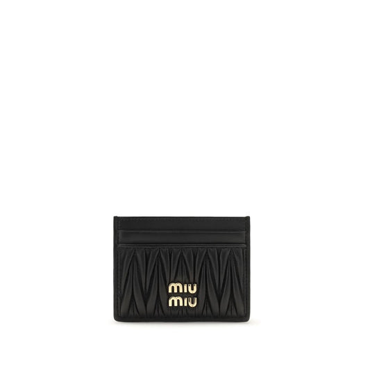 Miu Miu Black Lamb Ovis Aries Wallet