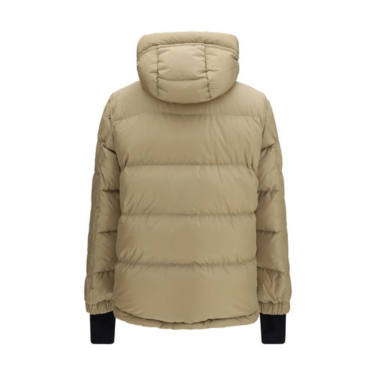 Moncler Grenoble Beige Goose Down Full-Length Jacket