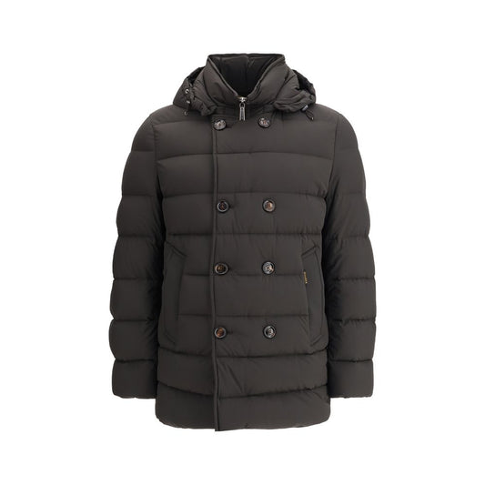 MooRER Black Polyamide Full-Length Jacket